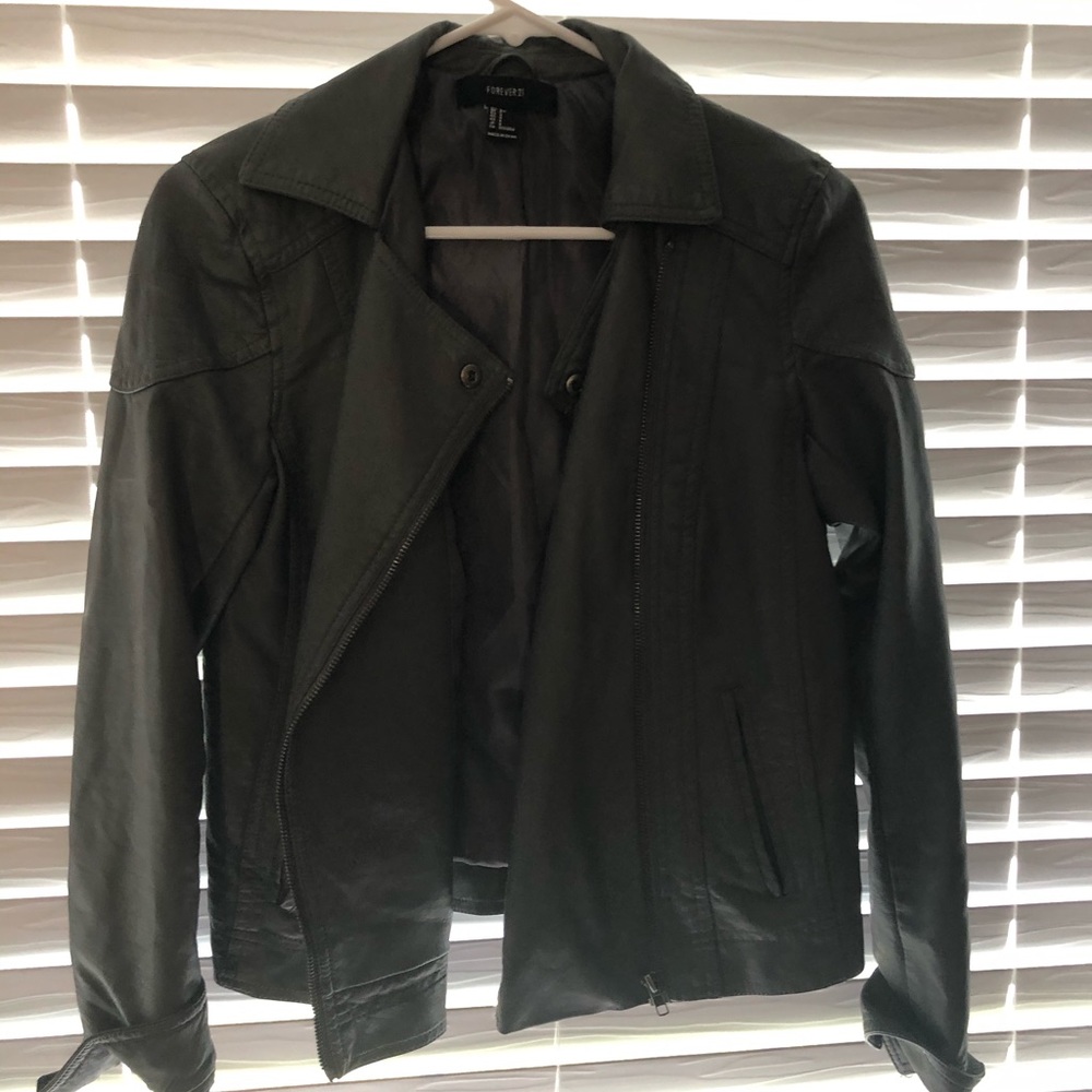 Pleather jacket forever 21